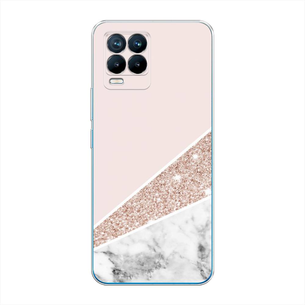 

Чехол на Oppo Realme 8 "Блестящий розовый мрамор", 255550-3