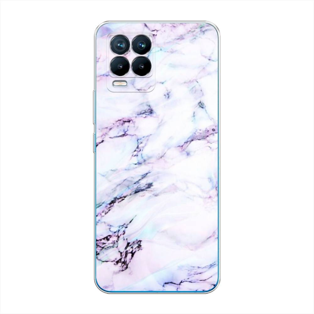 

Чехол на Oppo Realme 8 "Радужный мрамор", Серый;фиолетовый, 255550-3