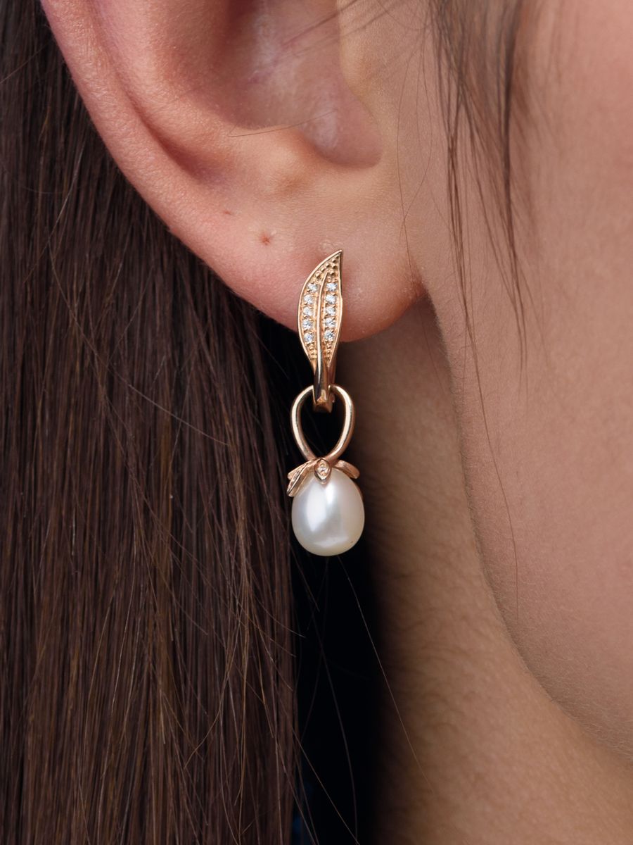 

Серьги из серебра Argentum Z2-9279з, жемчуг культивированный/фианит, Z2-9279з