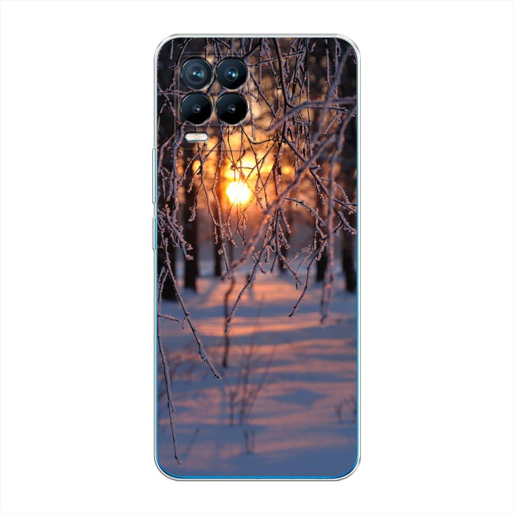 

Чехол на Oppo Realme 8 "Зима 7", Оранжевый;розовый;черный, 255550-2