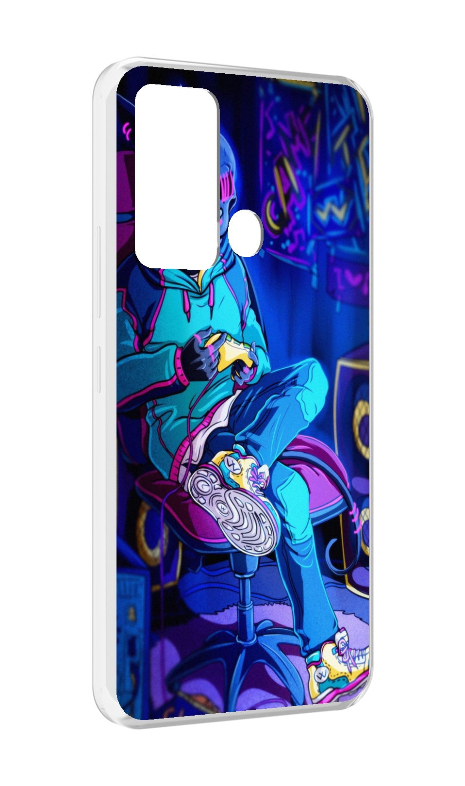 

Чехол MyPads киберпанк игрок для ITEl Vision 3, Прозрачный, Tocco