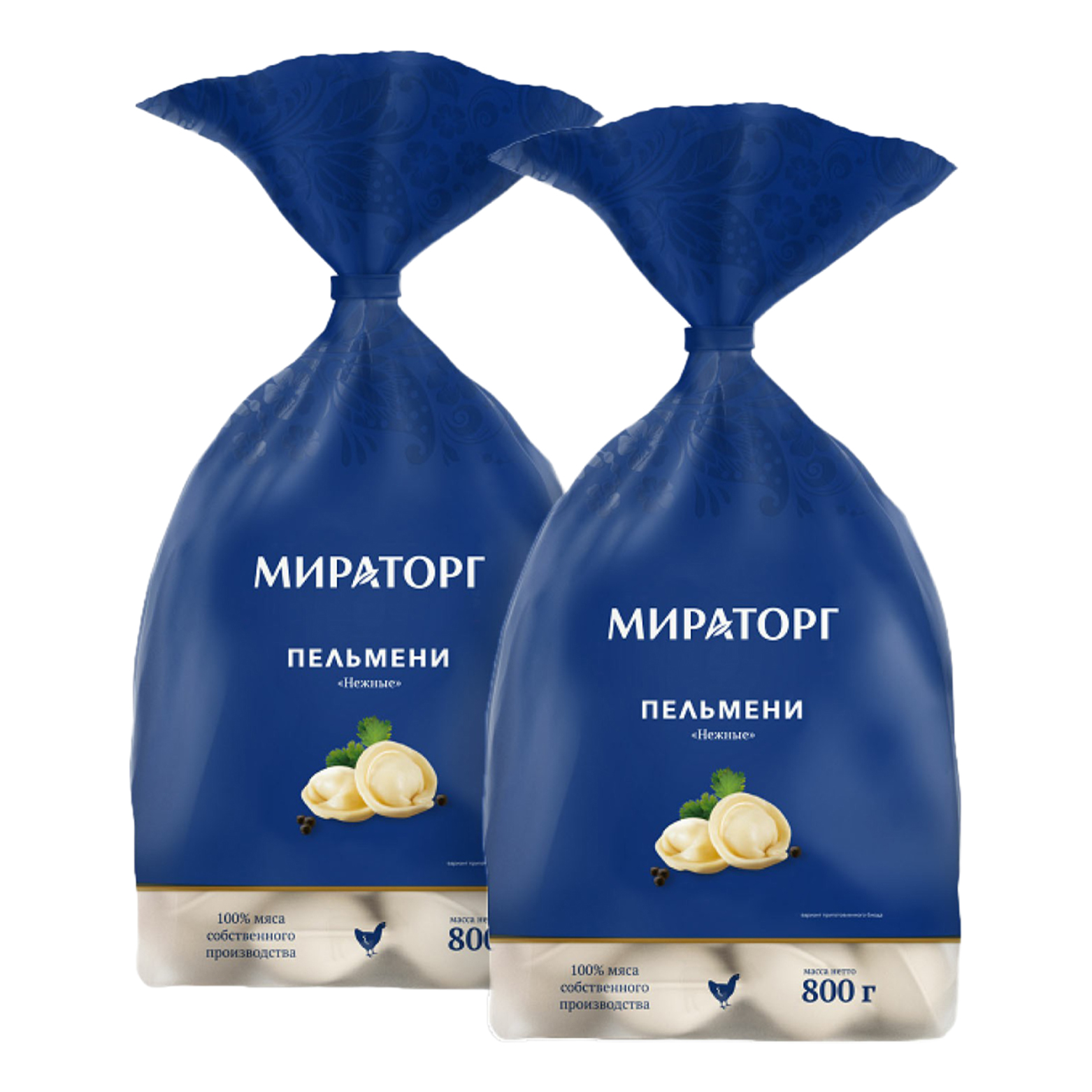 

Пельмени Мираторг нежные куриные 800 г х 2 шт