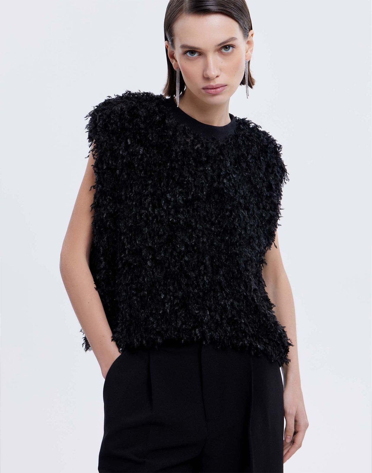 

Топ женский Gloria Jeans GKT024956 черный XXS/158, GKT024956