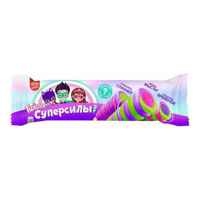 

Фруктовый лед Max Twister Суперсилы черешня-малина-лайм 67 г
