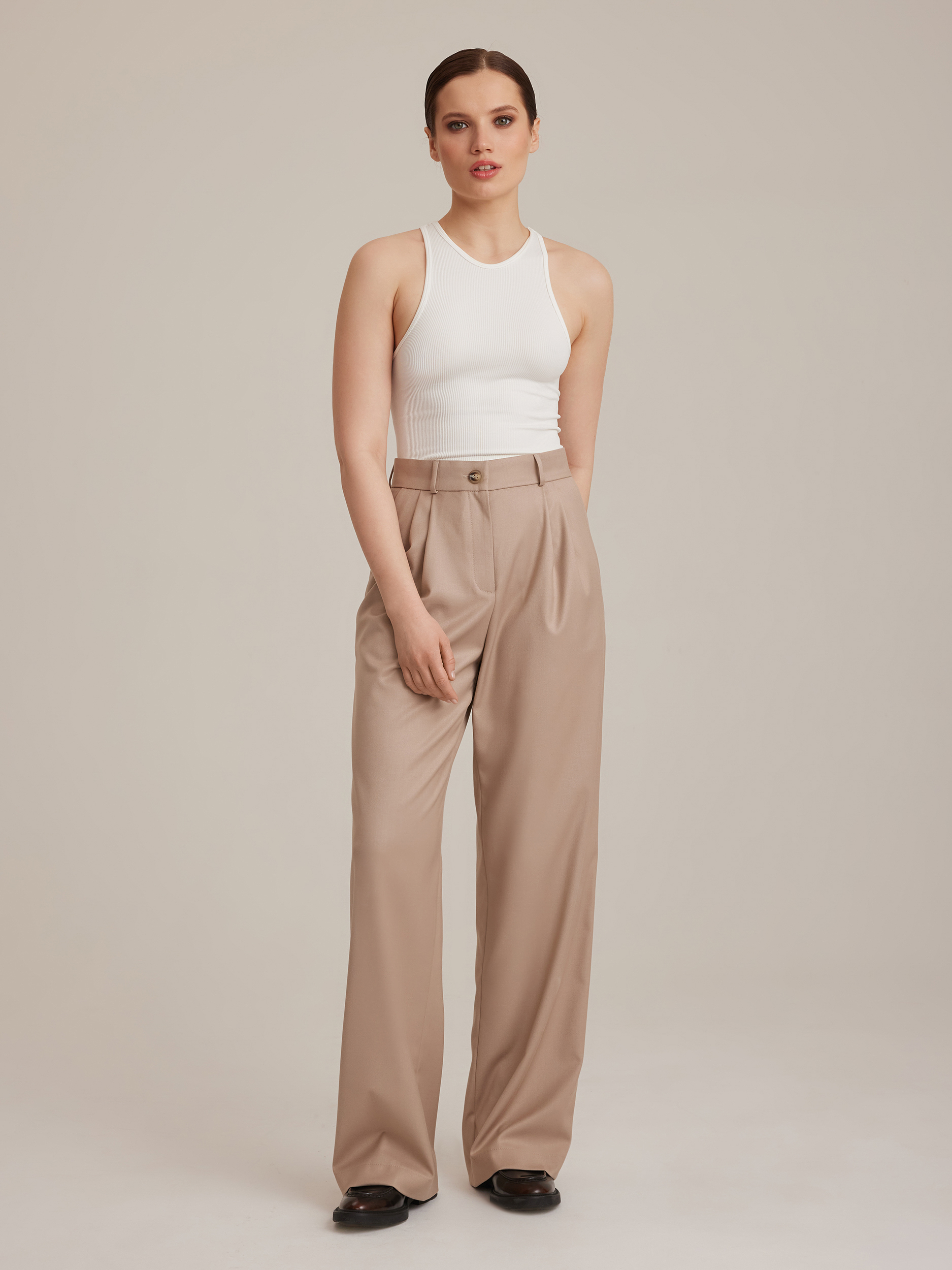 Брюки женские CHALAIA CH230103 бежевые L