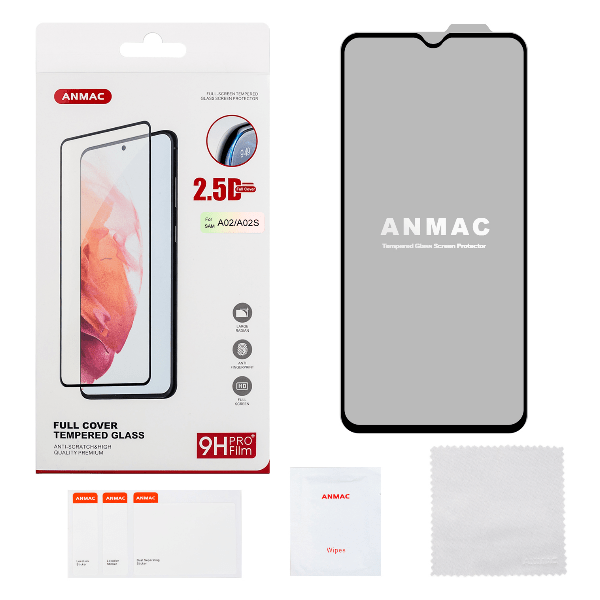 

Защитное стекло ANMAC для Samsung A02/A02S Full Cover Арт.1137341, Защитное стекло ANMAC для Samsung A02/A02S Full Cover