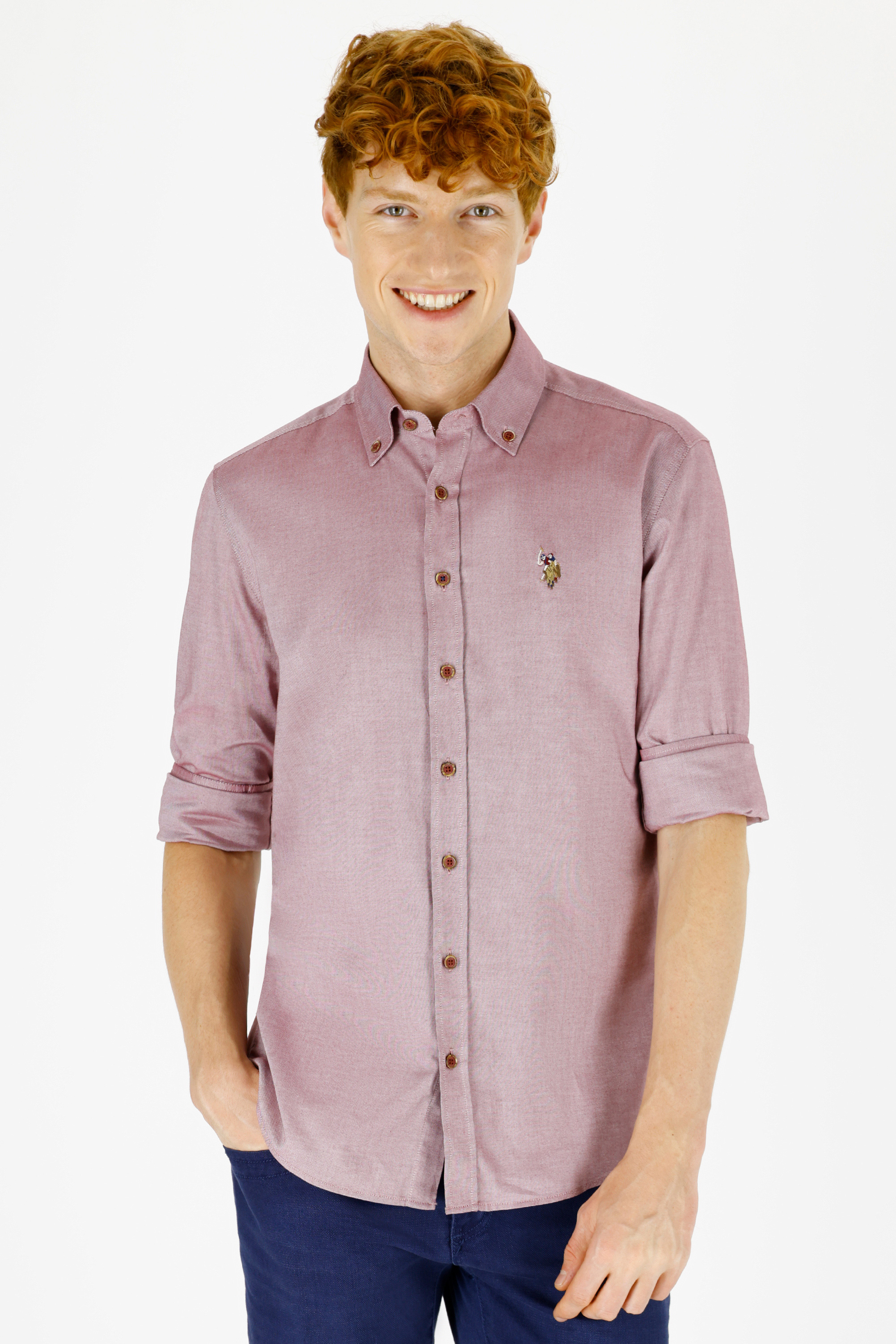 фото Рубашка мужская u.s. polo assn. g081sz0040cedcolor021k бордовая 2xl