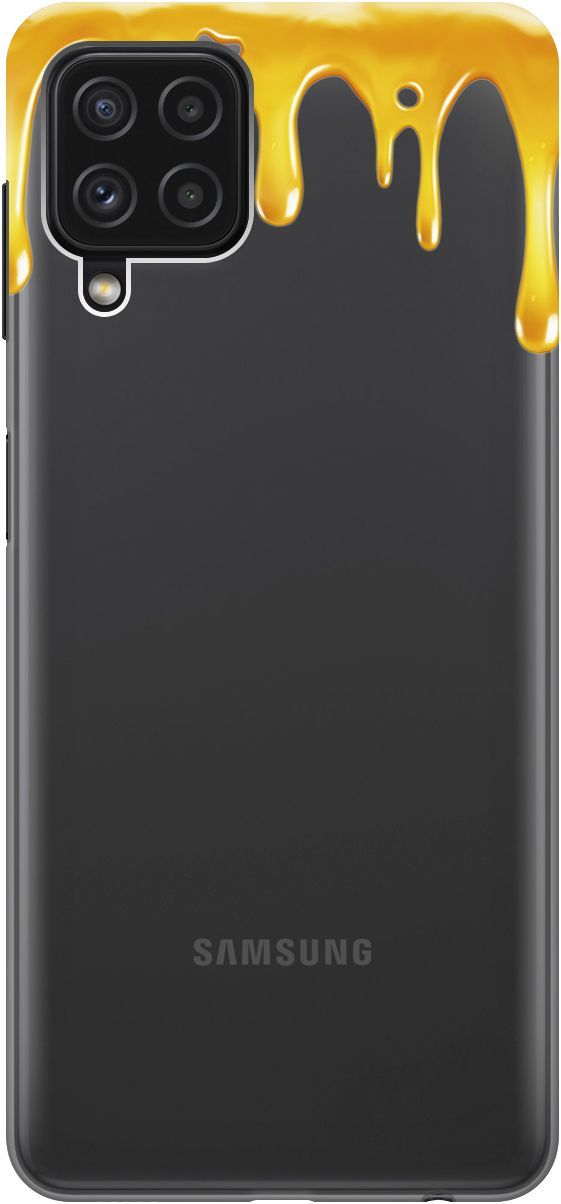 

Чехол на Samsung Galaxy A22 "Honey" прозрачный, Прозрачный;желтый, 2152