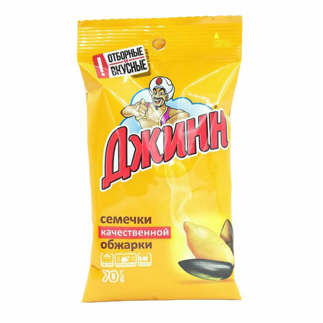 

Семечки подсолнечные Джинн жареные 70 г