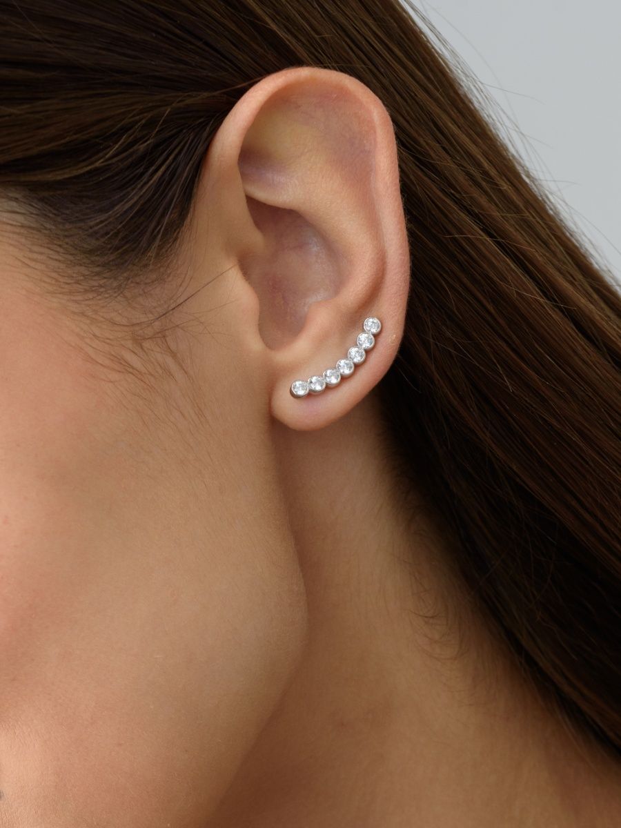 

Серьги из серебра Argentum Z2-10742в, фианит, Z2-10742в
