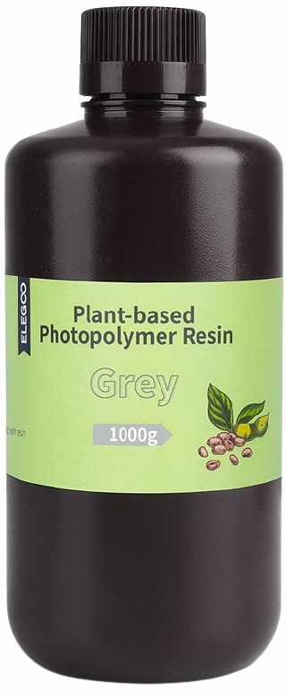 фото Фотополимер elegoo plant-based resin серый, 1 л