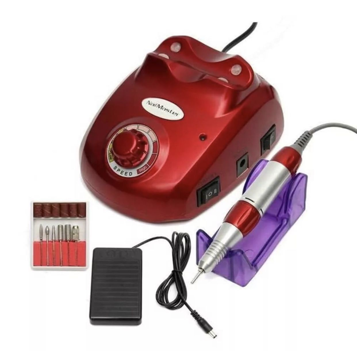 Аппарат для маникюра и педикюра Nail Drill Drill PRO красный saival classic колор комплект для собак sm поводок шлейка красный