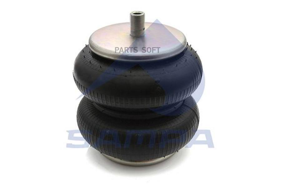 

SP 55220-2P10_пневмоподушка в сборе!верх 1шп.М24/16x1.5 низ 2шп.М10x2.5MB Actros/Axor