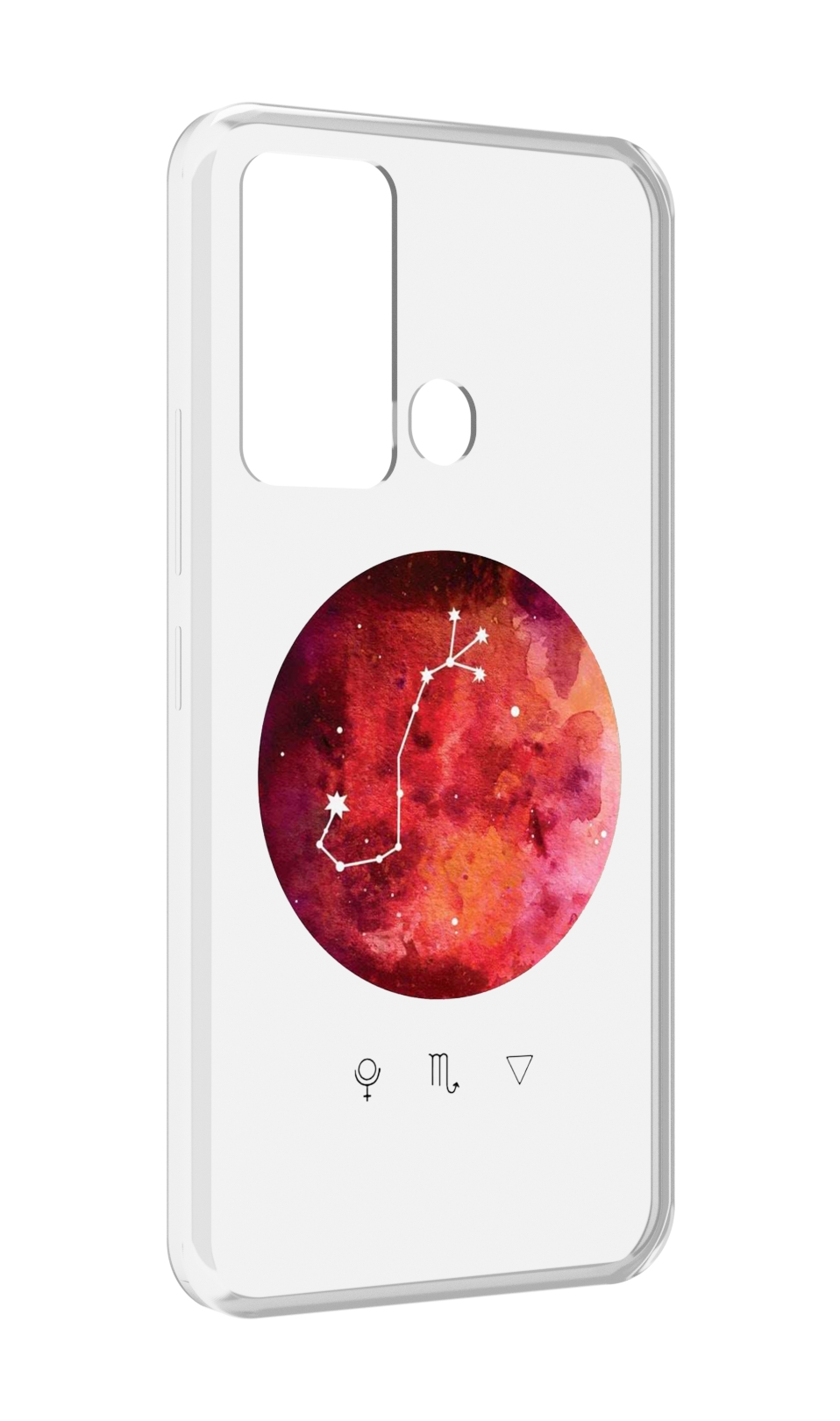 

Чехол MyPads знак зодиака скорпион 6 для ITEl Vision 3, Прозрачный, Tocco