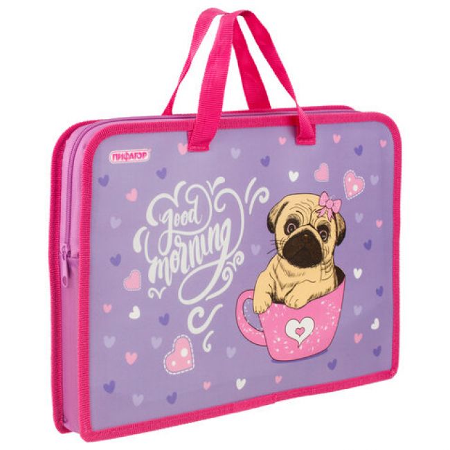 

Папка Пифагор 270330 А4, Фиолетовый, А4, Pug (270330)