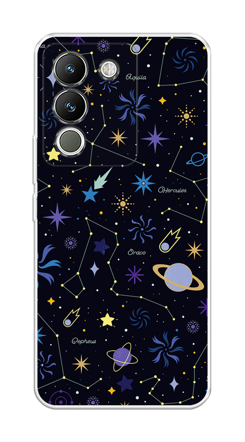 

Чехол на Vivo V29e 5G "Цветной космос", 269650-1