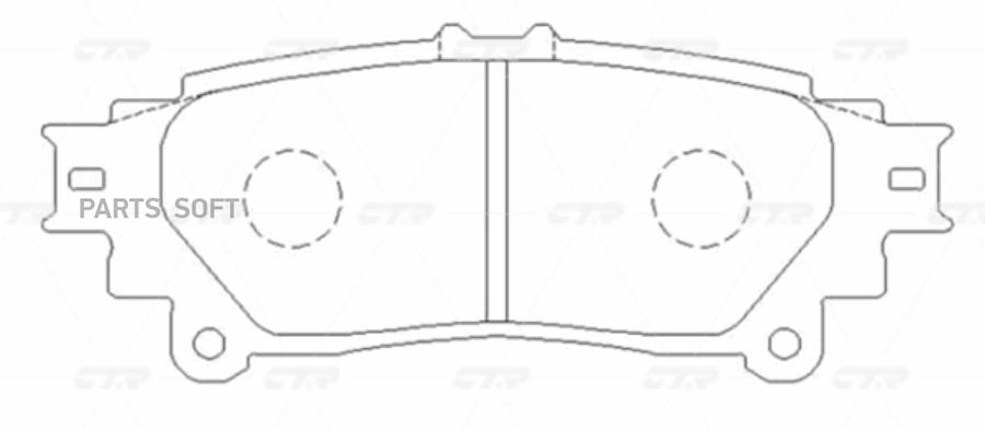 

Тормозные колодки Ctr GK1085