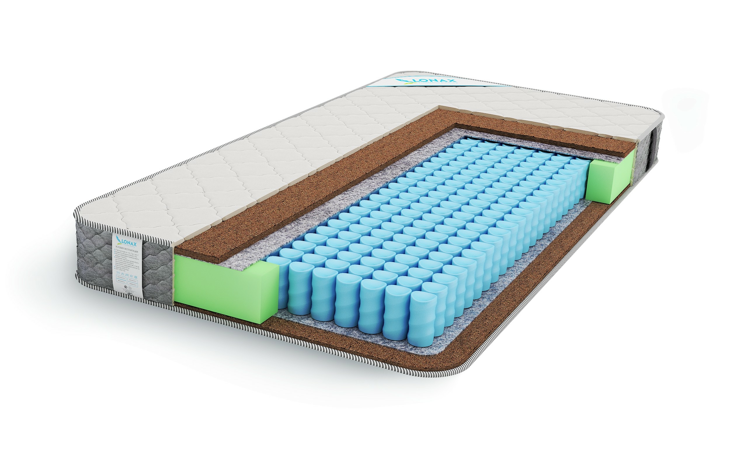 

Матрас Lonax Polo Plus 200x195, Polo Plus