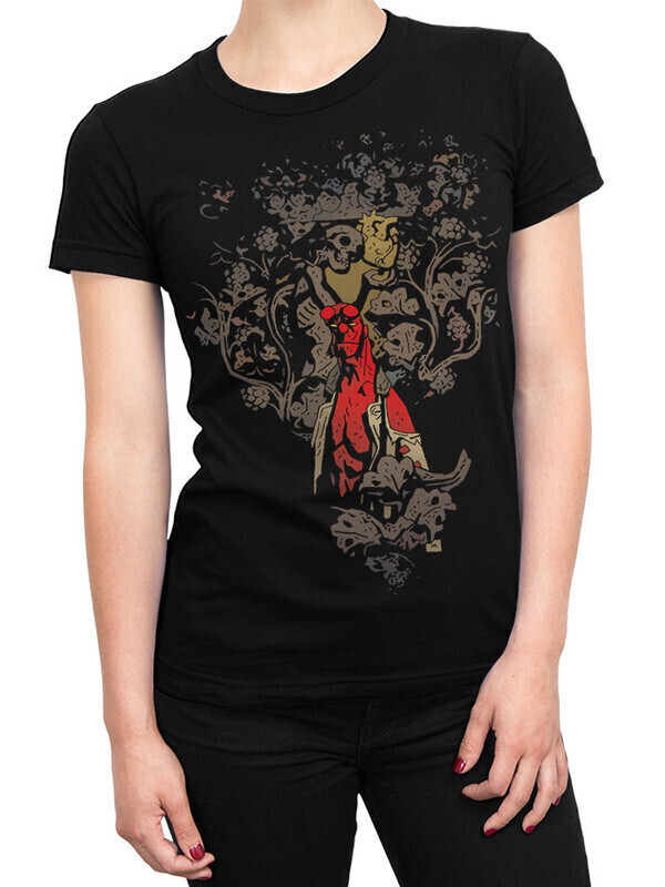 

Футболка женская Dream Shirts Хеллбой - Hellboy 5000909-1 черная L, Черный, Хеллбой - Hellboy 5000909-1