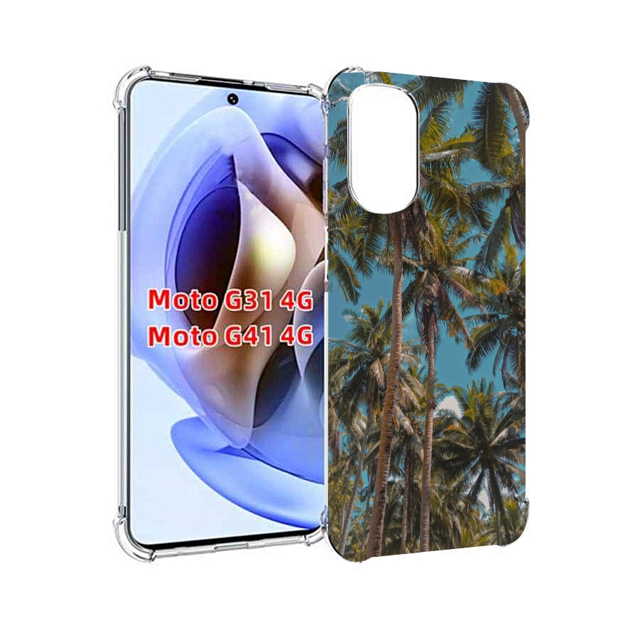 

Чехол MyPads летние пальмы для Motorola Moto G31 4G / G41 4G, Прозрачный, Tocco