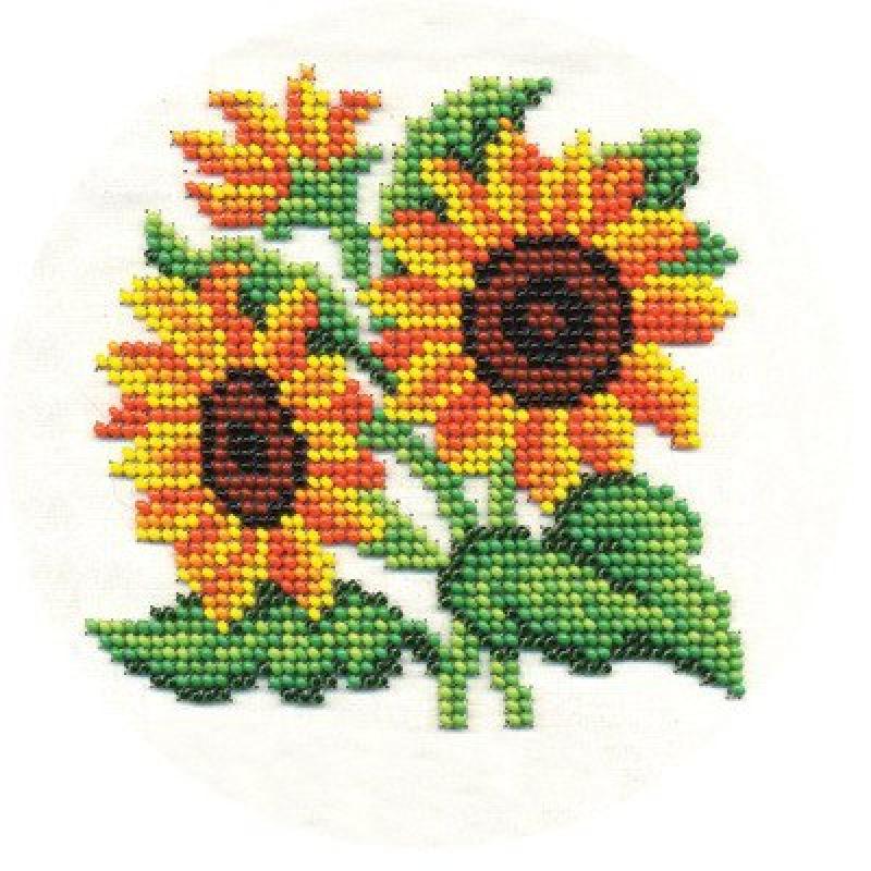 Вышивка бисером Klart Цветы солнца