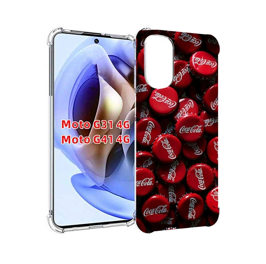 

Чехол MyPads крышки от кокаколы для Motorola Moto G31 4G / G41 4G, Прозрачный, Tocco