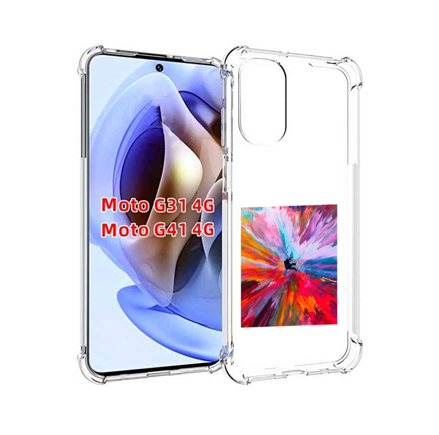 

Чехол MyPads красочный астранавт для Motorola Moto G31 4G / G41 4G, Прозрачный, Tocco