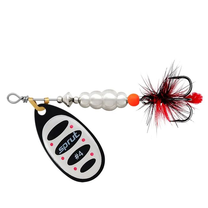 

Блесна Вращающаяся Sprut Alba Ball System #4 BKC, Золотистый;черный, Alba Ball