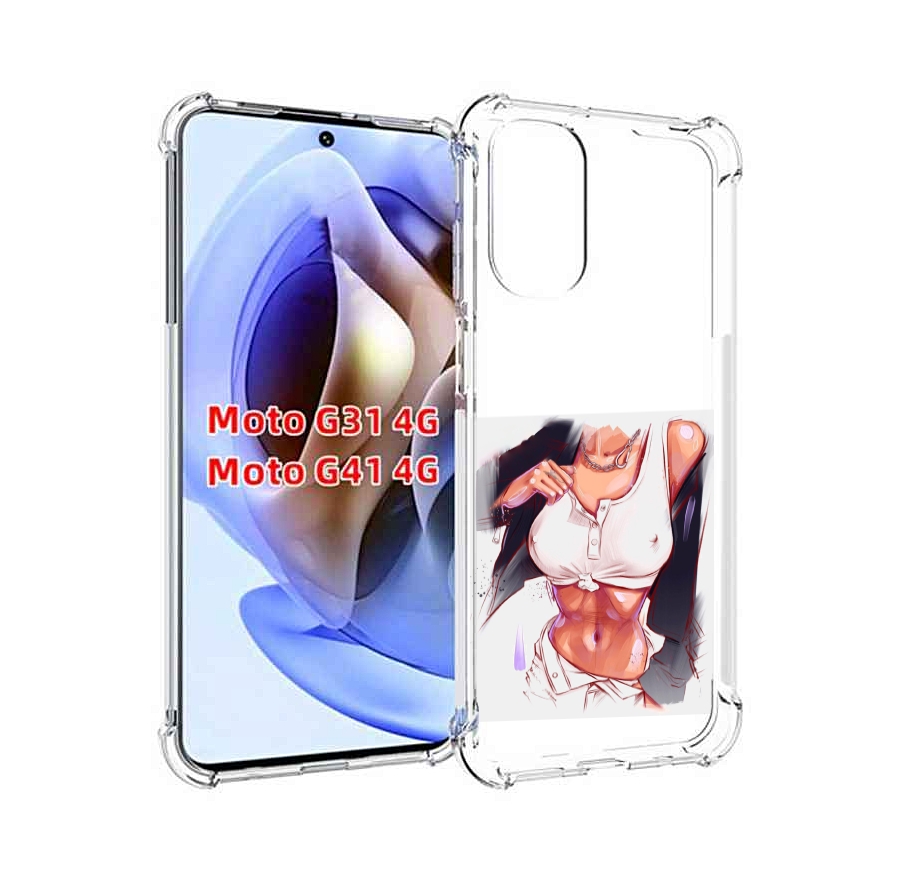 

Чехол MyPads красивая-стройная-модель для Motorola Moto G31 4G / G41 4G, Прозрачный, Tocco