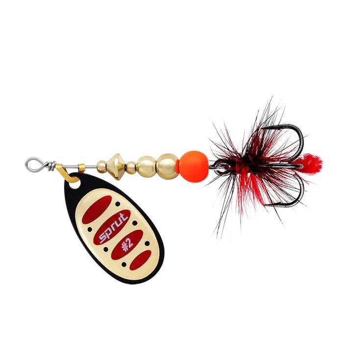 

Блесна Вращающаяся Sprut Alba Ball System #2 BKGR, Золотистый;черный;красный, Alba Ball