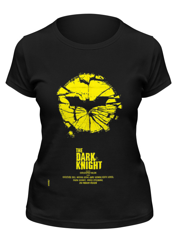 

Футболка женская Printio The dark knight черная 2XL, Черный, The dark knight