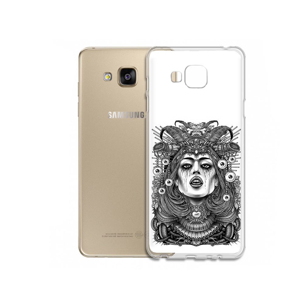 Чехол MyPads Tocco для Samsung Galaxy J5 Prime портрет девушки черно белый