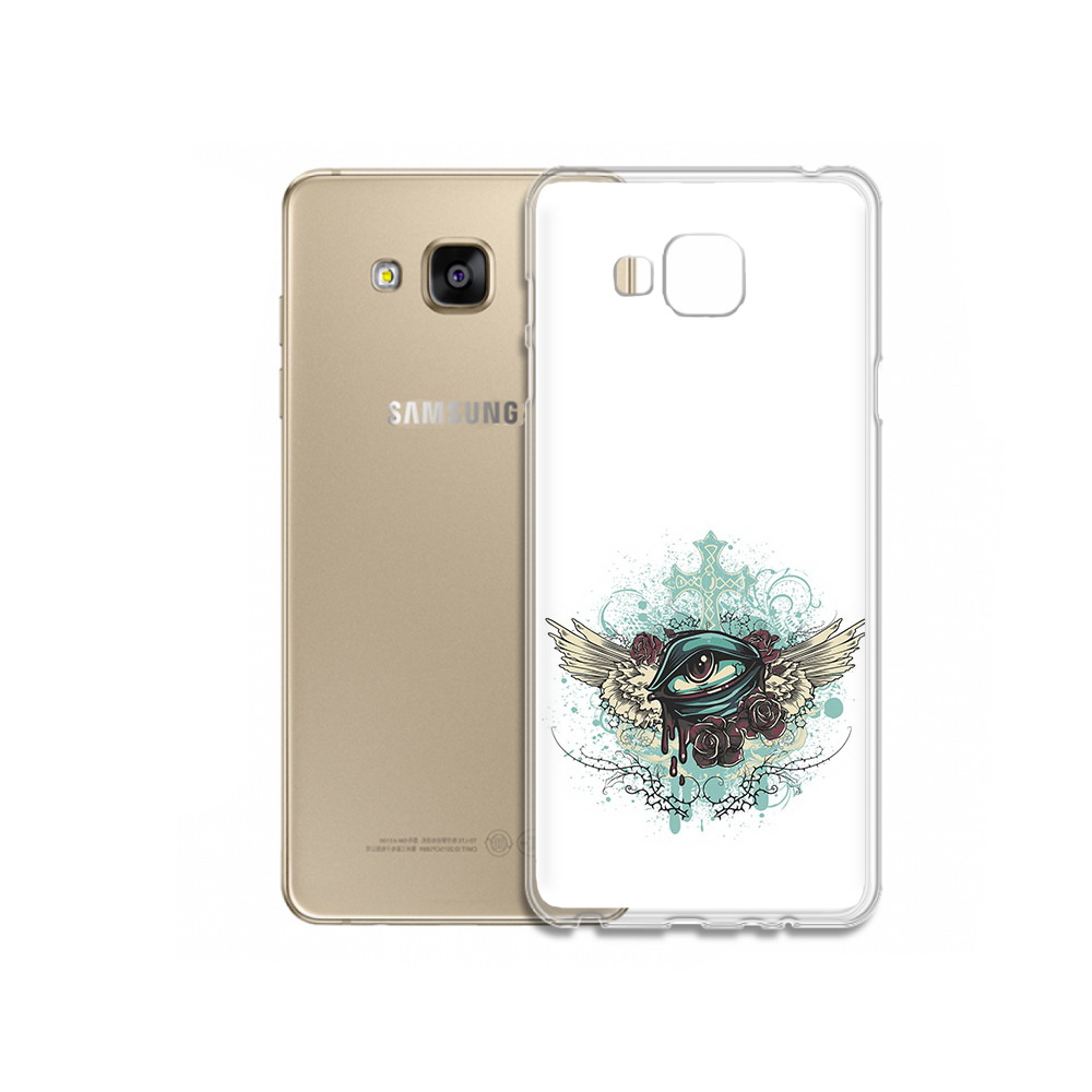 

Чехол MyPads Tocco для Samsung Galaxy J5 Prime плачущий глаз с крыльями (PT66772.570.544), Прозрачный, Tocco