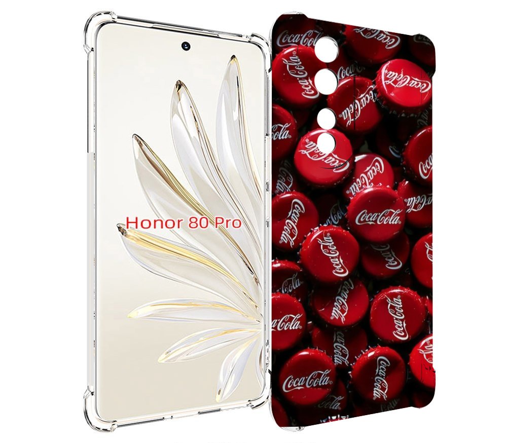 

Чехол MyPads крышки от кокаколы для Honor 80 Pro, Прозрачный, Tocco