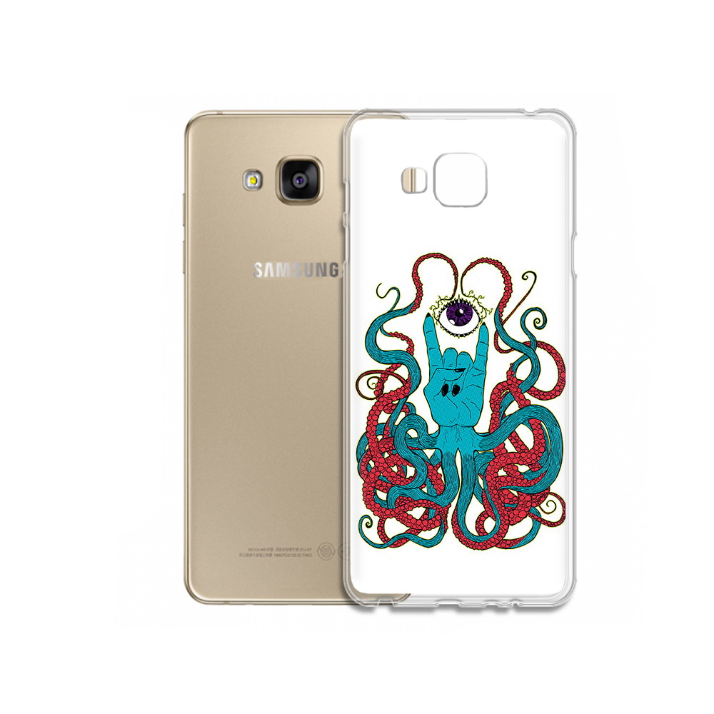 

Чехол MyPads Tocco для Samsung Galaxy J5 Prime осьминог-рука абстракция (PT66772.570.530), Прозрачный, Tocco