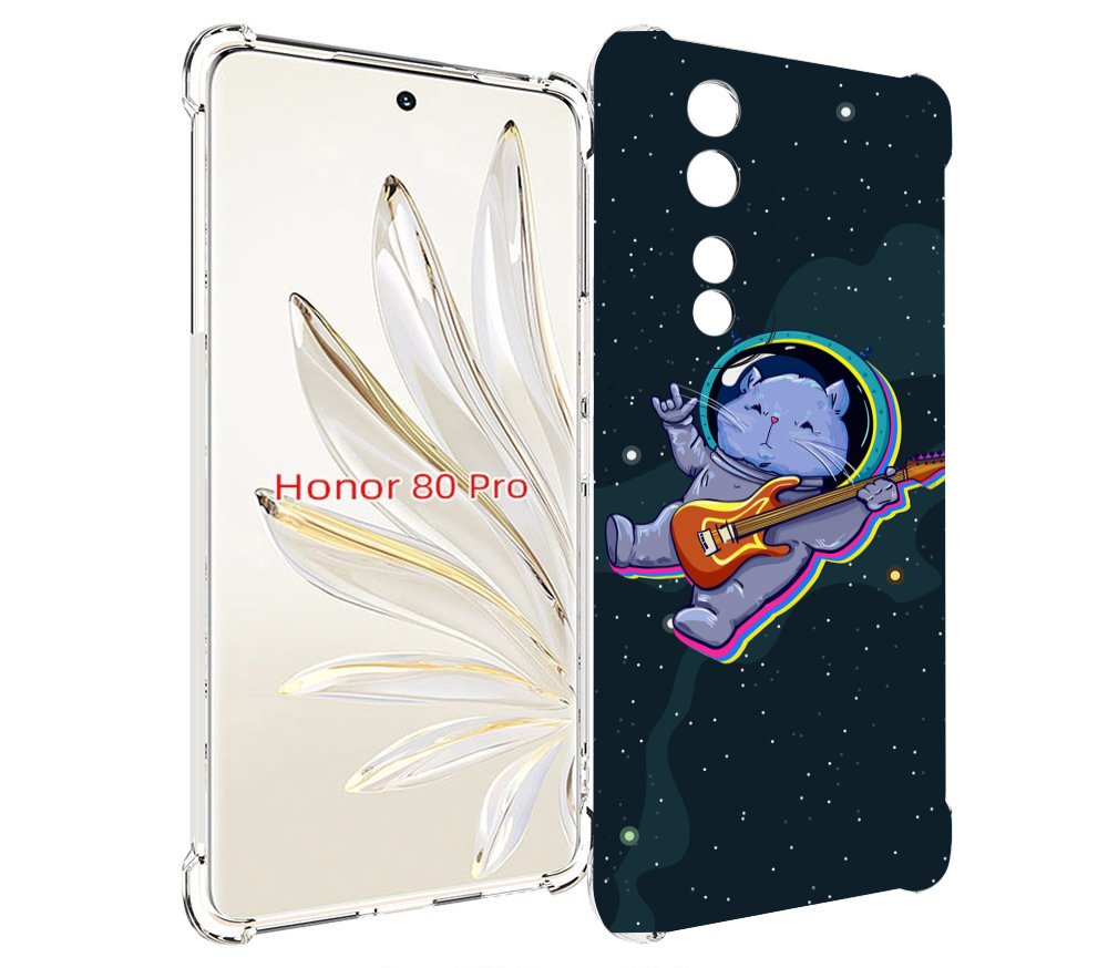 

Чехол MyPads крутой-хомяк-в-космосе для Honor 80 Pro, Прозрачный, Tocco