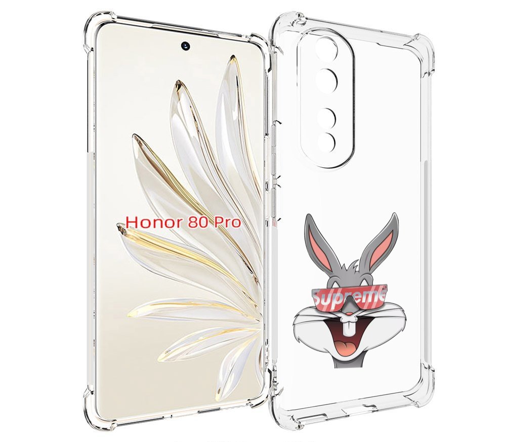 

Чехол MyPads крутой-заяц для Honor 80 Pro, Прозрачный, Tocco
