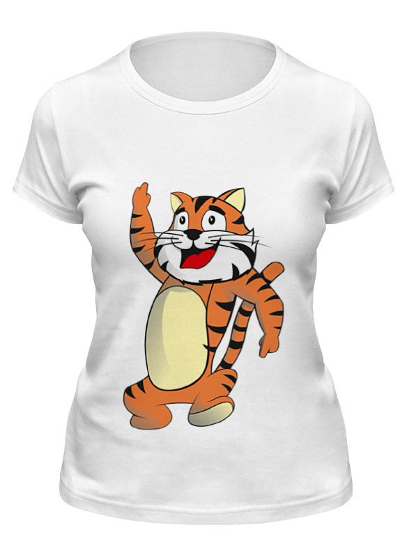 

Футболка женская Printio Тигренок белая 2XL, Белый, Тигренок