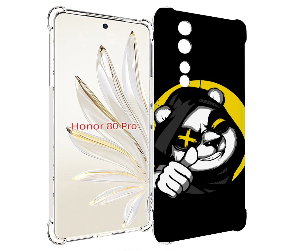 

Чехол MyPads крутая пандочка ок для Honor 80 Pro, Прозрачный, Tocco