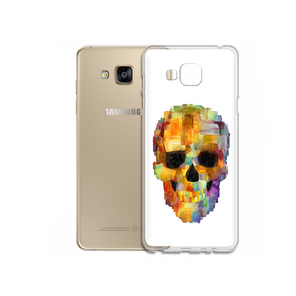 

Чехол MyPads Tocco для Samsung Galaxy J5 Prime нарисованный череп (PT66772.570.516), Прозрачный, Tocco
