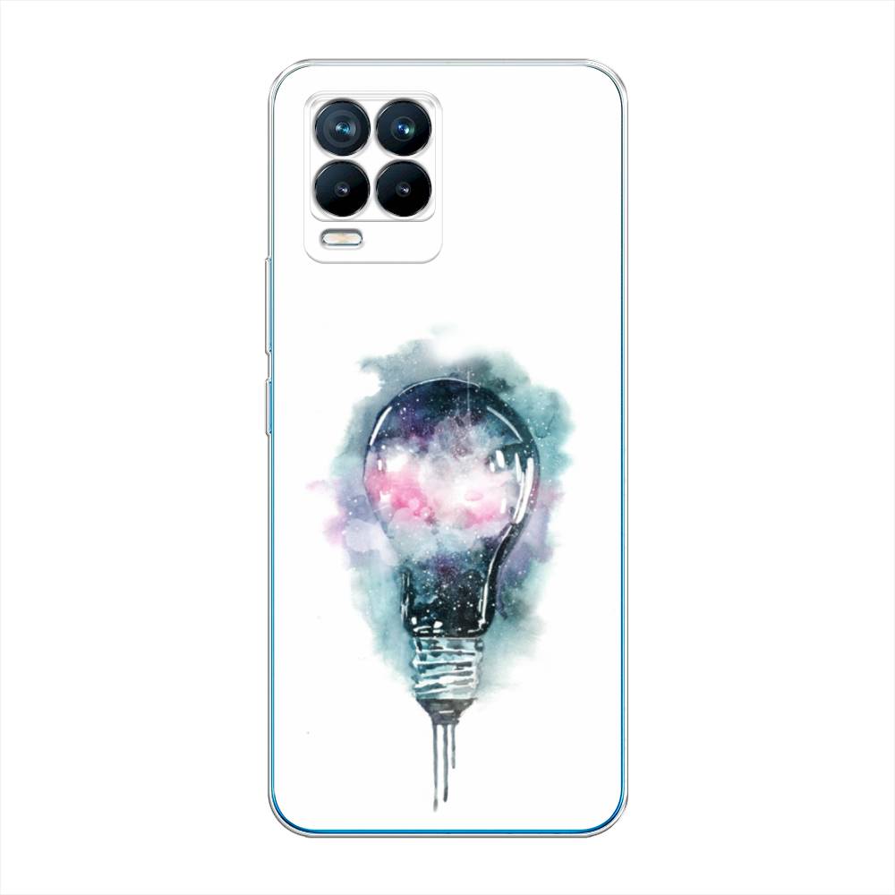 

Чехол на Oppo Realme 8 "Волшебная лампа", Белый;серый, 255550-4