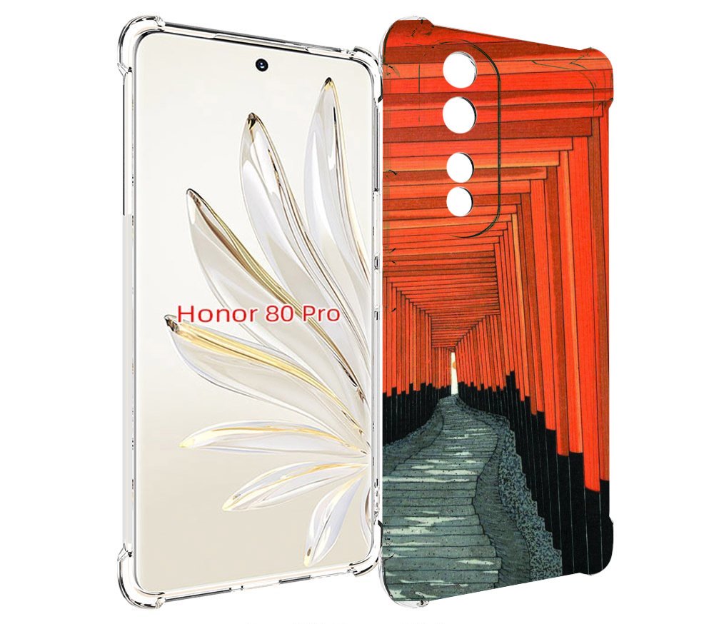 

Чехол MyPads красный коридор для Honor 80 Pro, Прозрачный, Tocco