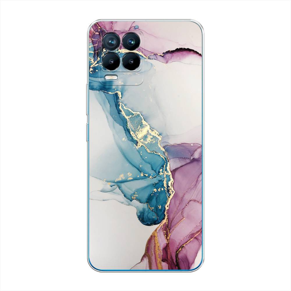 

Чехол на Oppo Realme 8 "Розовые разводы рисунок", 255550-3