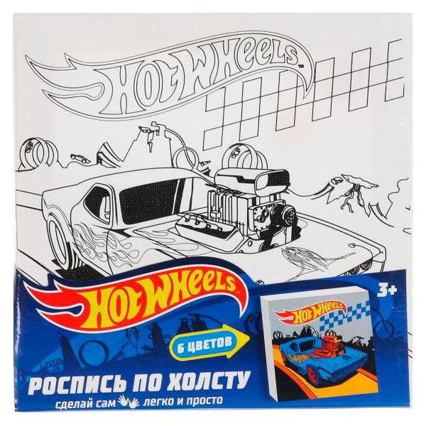 фото Набор для творчества multiаrt hot wheels роспись по холсту в ассортименте multi art