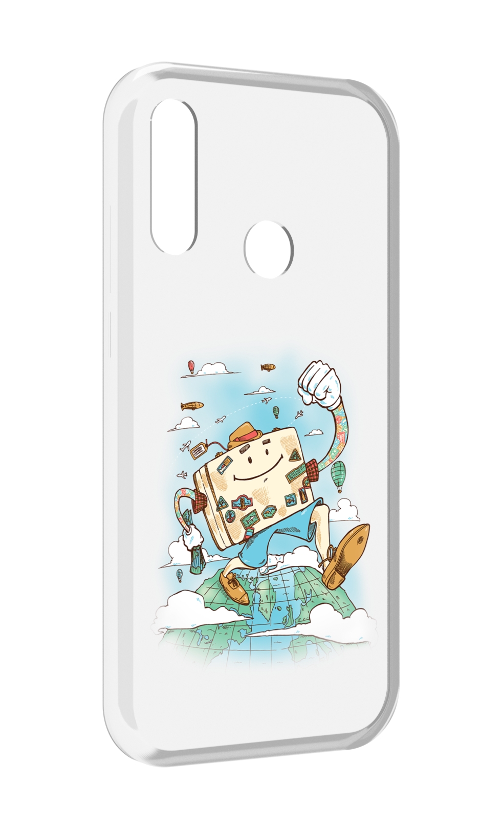 

Чехол MyPads Счастливый чемодан для Lenovo Z6 Pro Youth Edition / Z6 Pro Lite, Прозрачный, Tocco