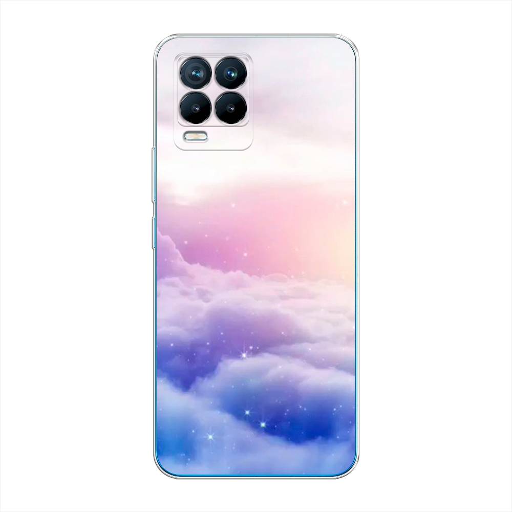 

Чехол на Oppo Realme 8 "Небеса", Голубой;белый;розовый, 255550-2
