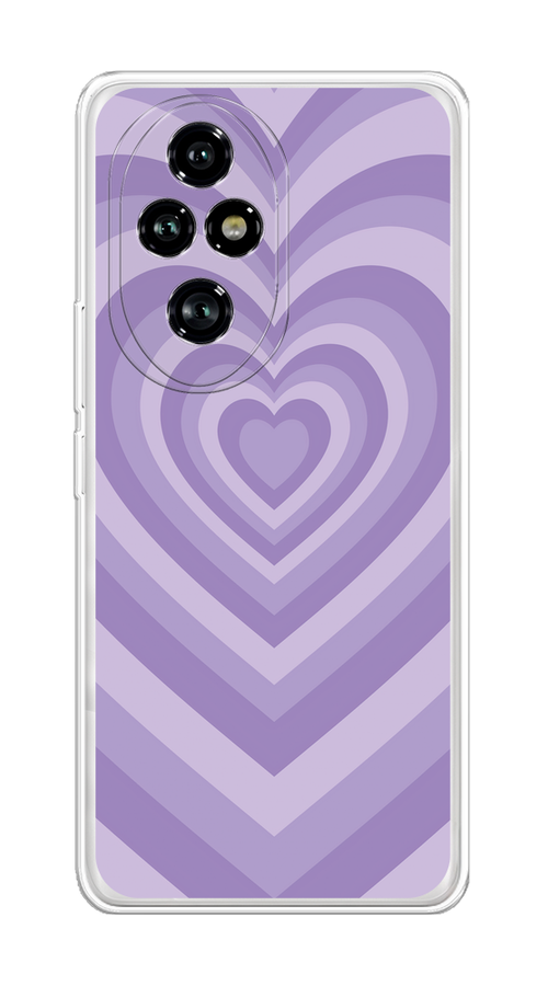 

Чехол на Honor 200 Pro "Violet heart latte", Фиолетовый, 6124850-1