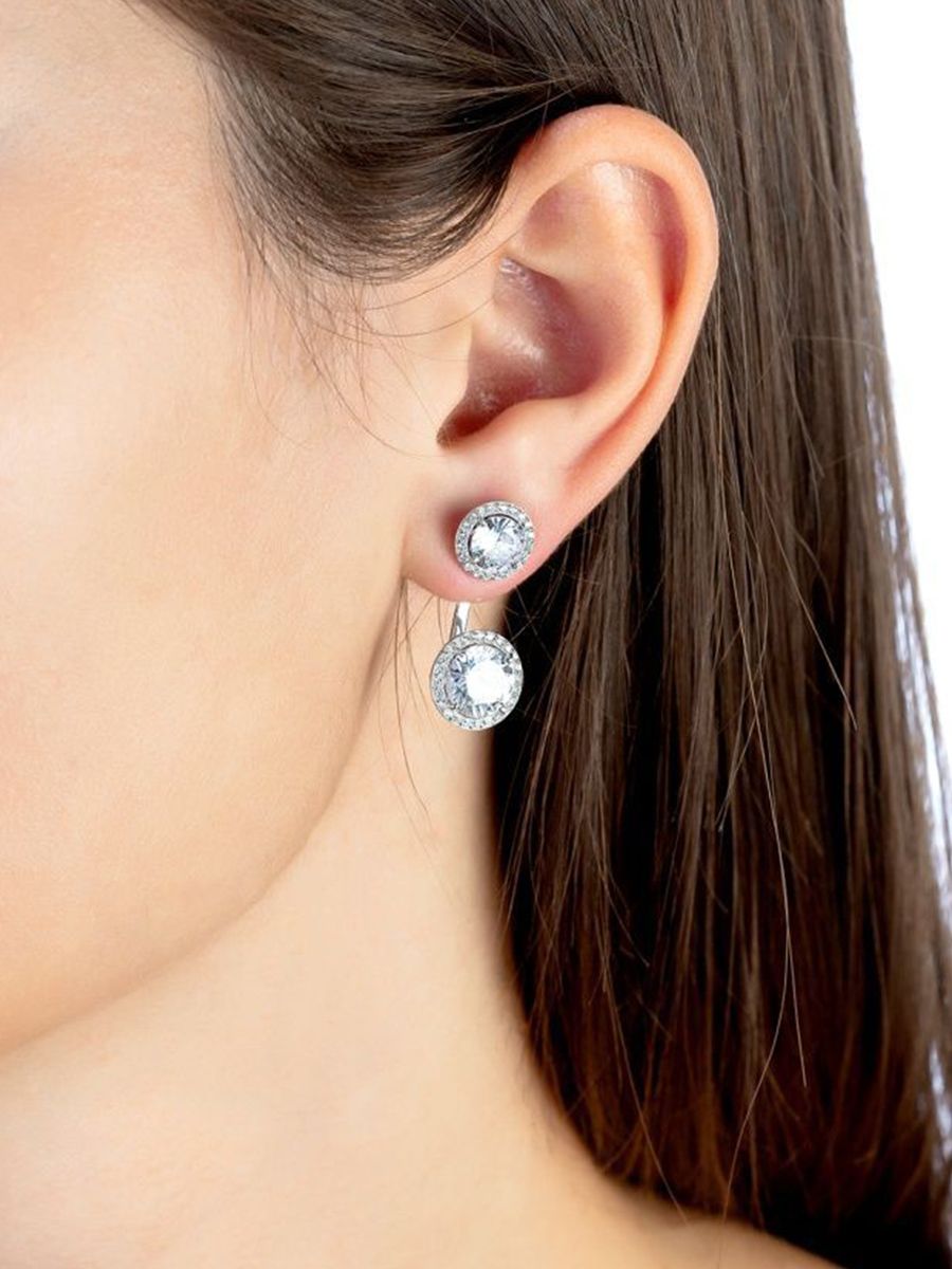 

Серьги из серебра Argentum Z2-10730в, фианит, Z2-10730в