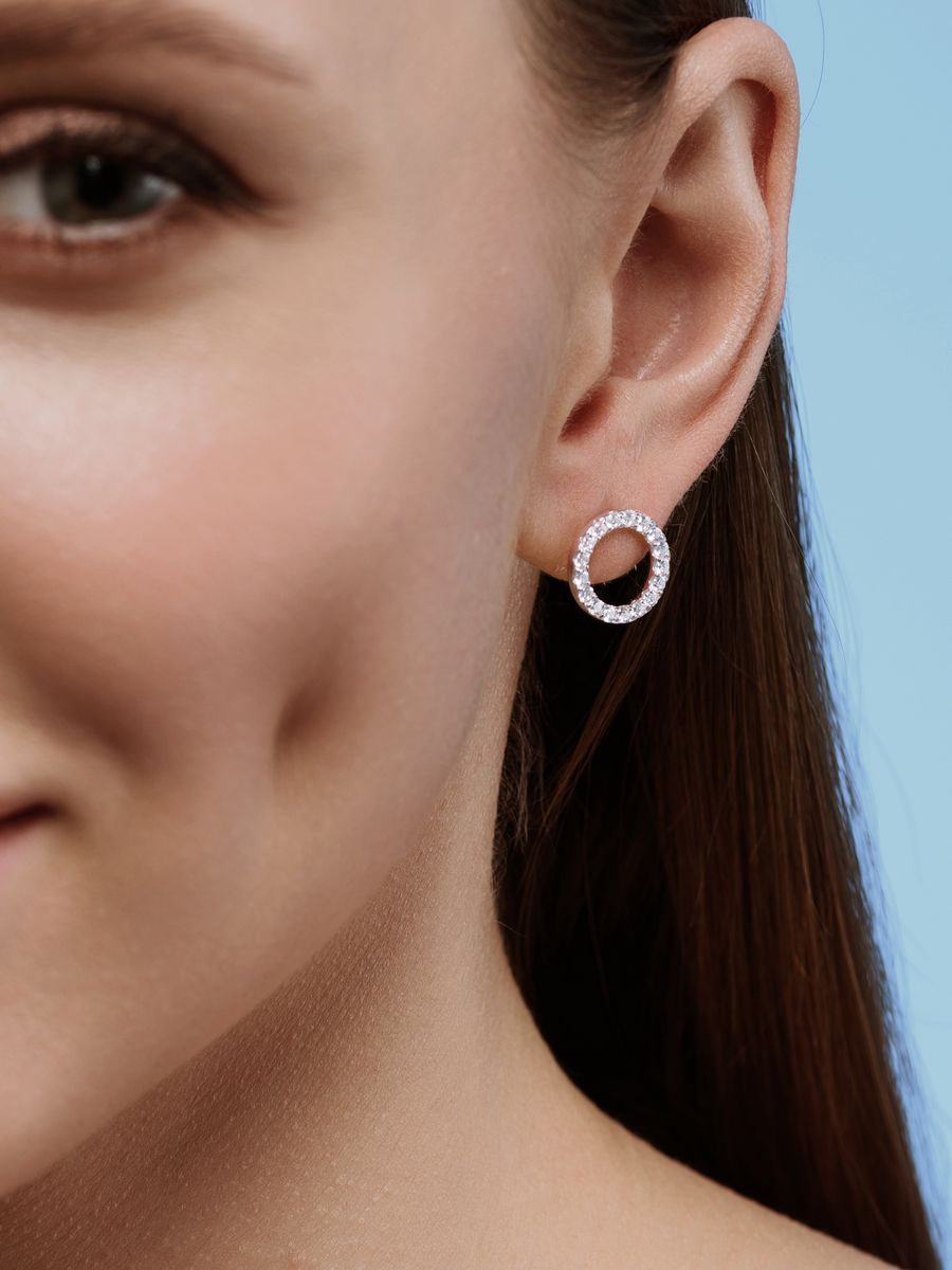 

Серьги из серебра Argentum Z2-10722в, фианит, Z2-10722в