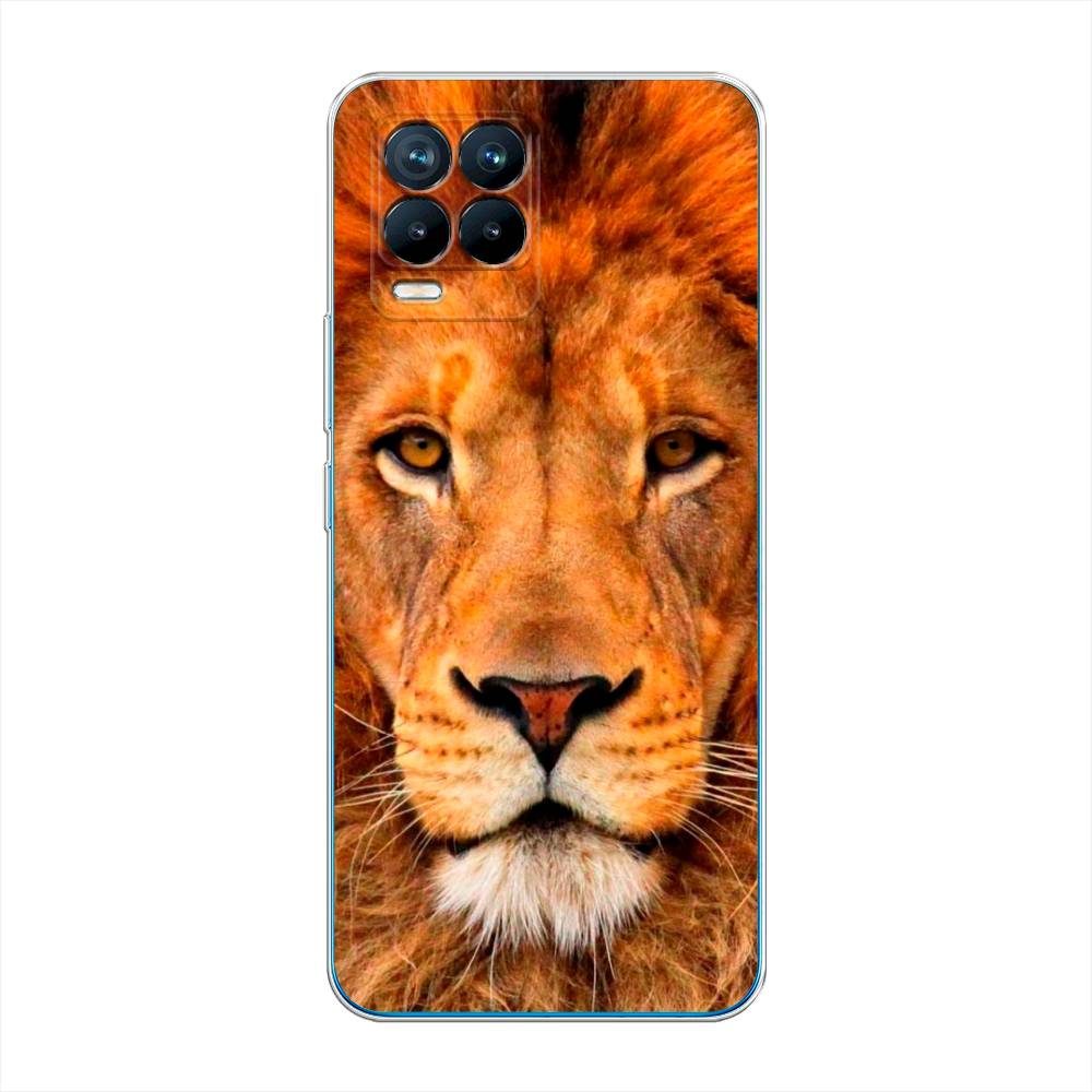 

Чехол на Oppo Realme 8 "Благородный лев", Оранжевый, 255550-1